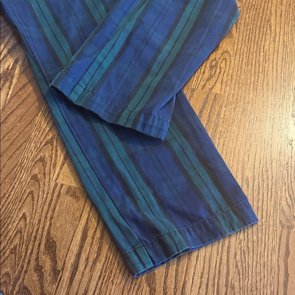 Vineyard Vines Men's Blue and Green Striped Chinos Blackwatch Plaid - Picture 8 of 15